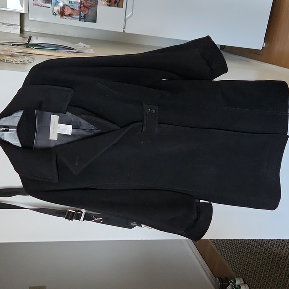 Women's wool mid-length coat - Picture 1 of 2